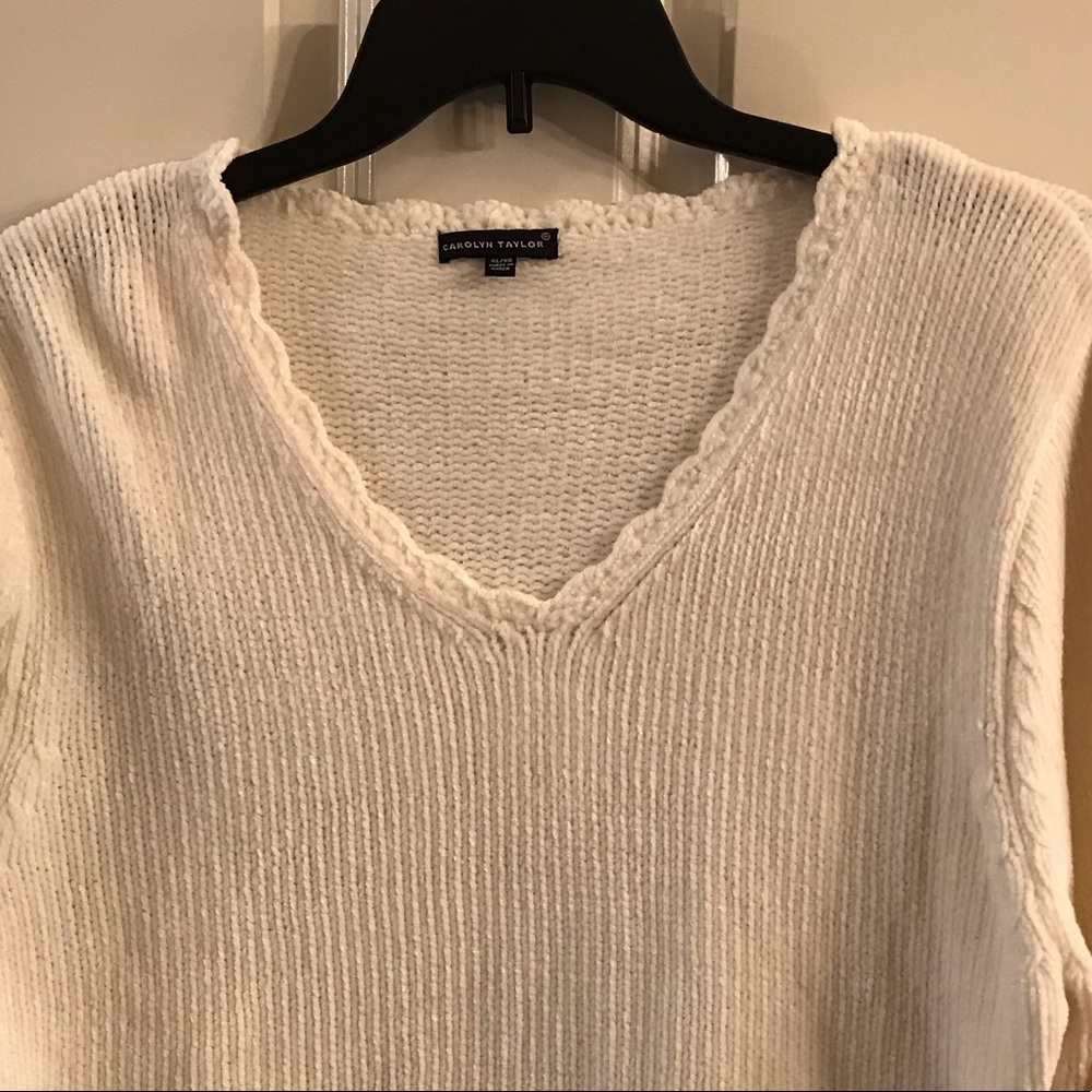 Soft winter white sweater